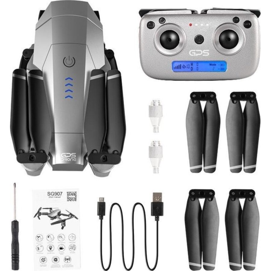 ZLRC SG907 Opvouwbare GPS-drone met Camera – 4K-fotoresolutie – 5G WiFi FPV – GPS/GLONASS – Follow Me – Automatische Return-to-Home – 7,4V 1600mAh Accu-3