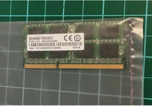 Sharetronic SM322NQ08HBF – 4GB DDR3 1333MHz SO-DIMM Laptopgeheugen – PC3-10600 