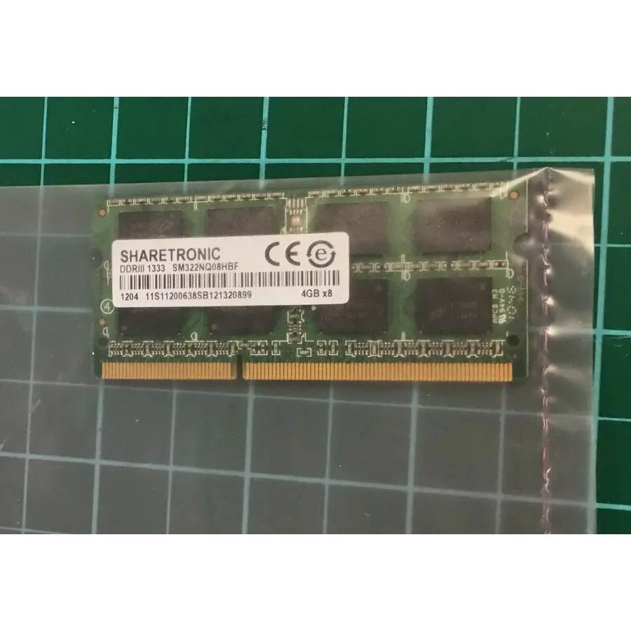 Sharetronic SM322NQ08HBF – 4GB DDR3 RAM – 1333MHz – PC3-10600 – 204-Pin SO-DIMM – Laptopgeheugen-1