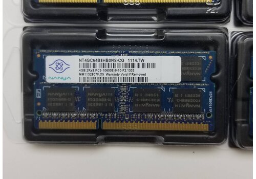 Nanya NT4GC64B8HB0NS-CG – 4GB DDR3 1333MHz SO-DIMM Laptopgeheugen – PC3-10600 