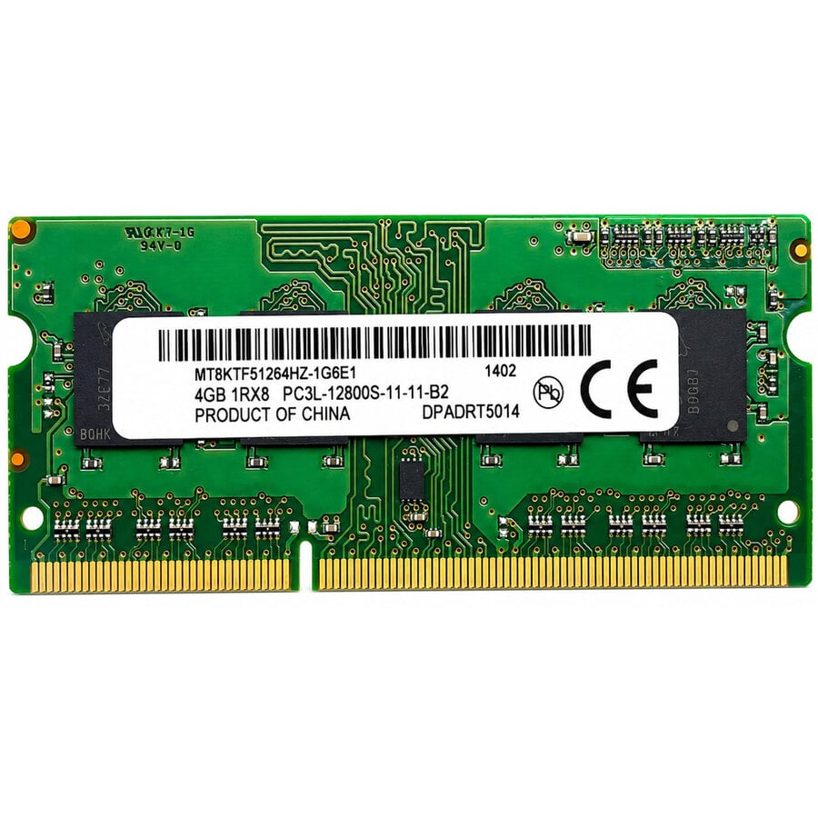 Micron MT16KTF51264HZ-1G4K1 – 4GB DDR3L RAM – 1333MHz – PC3L-10600 – 204-Pin SO-DIMM – CL9 – 1,35V-1