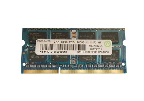 Ramaxel RMT3160ED58E9W-1600 – 4GB DDR3 1600MHz SO-DIMM Laptopgeheugen – PC3-12800 