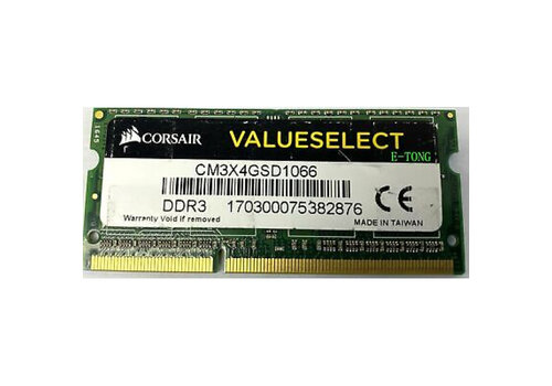 Corsair CM3X4GSD1066 – 4GB DDR3 1066MHz SO-DIMM Laptopgeheugen – PC3-8500 