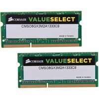 Corsair CMSO8GX3M2A1333C9 – 8GB DDR3 1333MHz SO-DIMM Laptopgeheugen – Kit 2x4GB