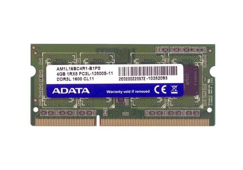 ADATA AM1L16BC4R1-B1PS – 4GB DDR3L 1600MHz SO-DIMM Laptopgeheugen – PC3L-12800 