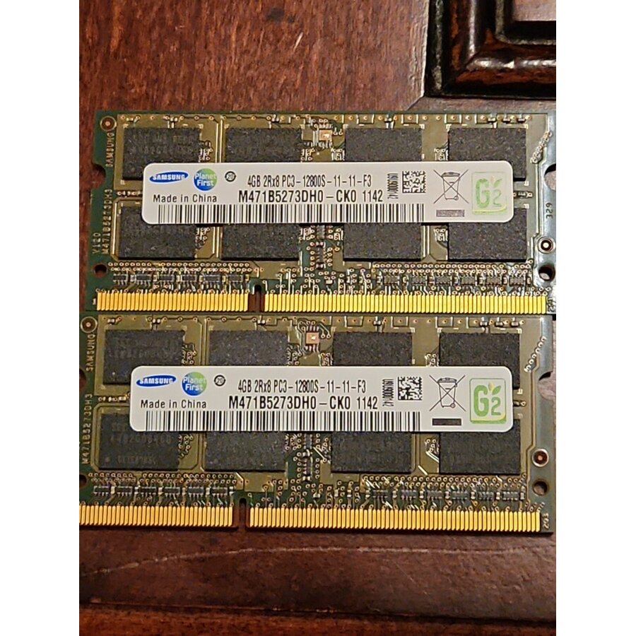 Samsung M471B5273DH0-CK0 – 4GB DDR3 RAM – 1600MHz – PC3-12800S – 204-Pin SO-DIMM – CL11 – 1,5V-1