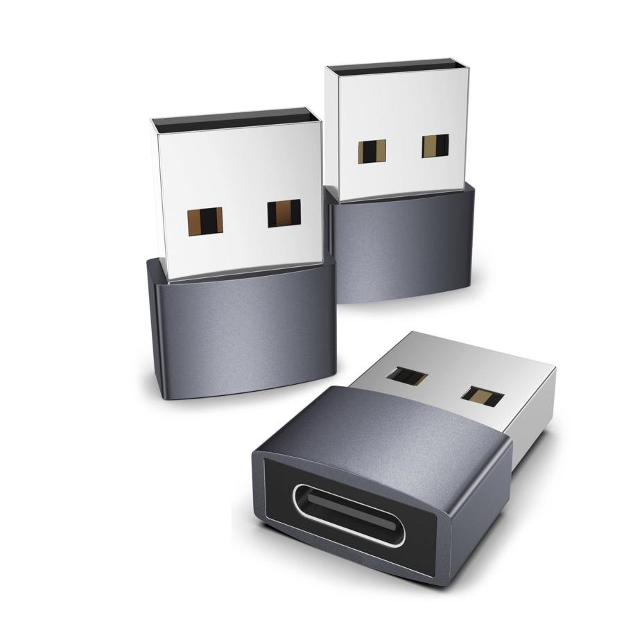 USB-C Female naar USB-A Male Adapter – USB Type-C naar USB-A Converter – Compacte USB-adapter voor compatibele apparaten-1