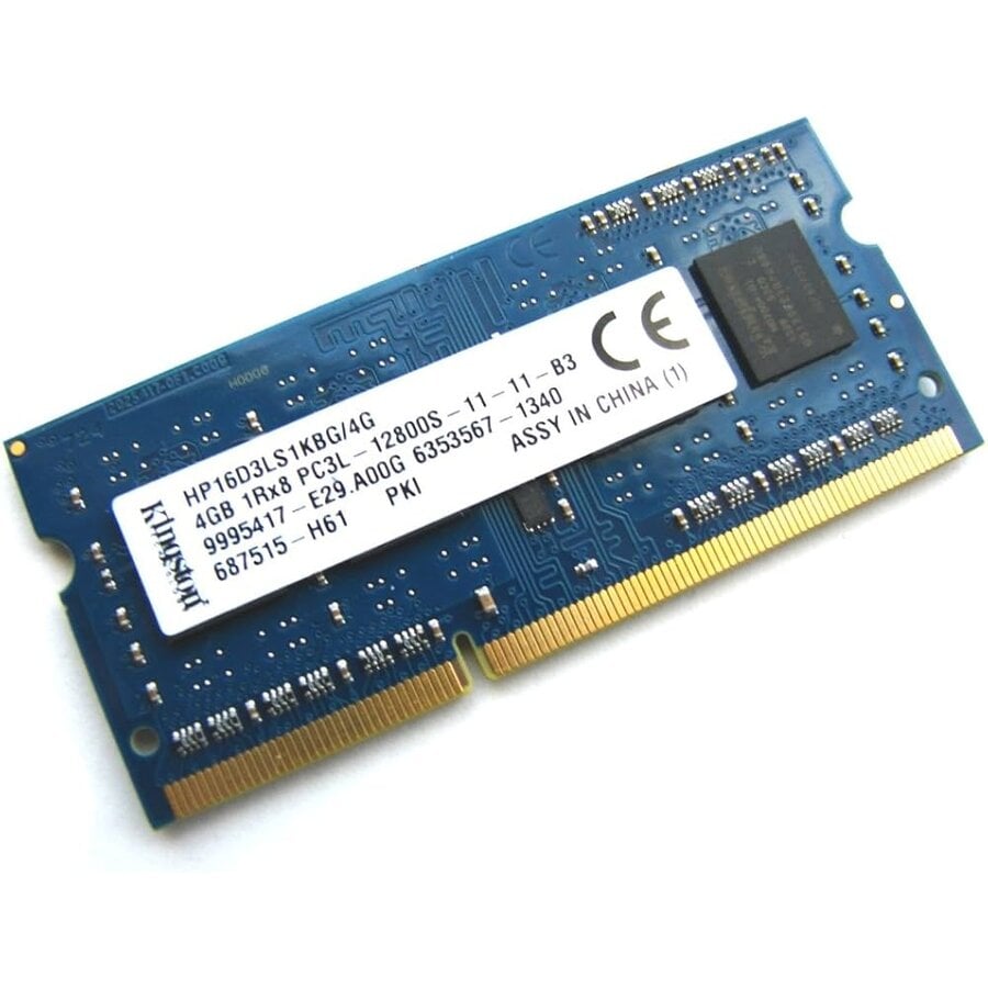 Kingston HP16D3LS1KBG/4G 4GB DDR3L RAM-geheugen voor laptop en notebook, 1600MHz, PC3L-12800S, 204-pins SO-DIMM, CL11, 1,35V, Non-ECC, Unbuffered-1