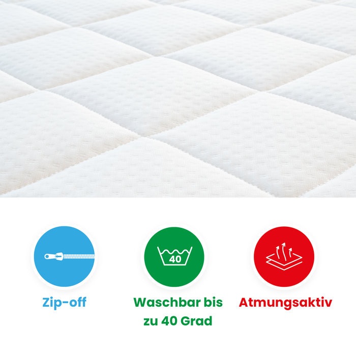 Oval Babymatratze nach Maß Kaltschaum HR65