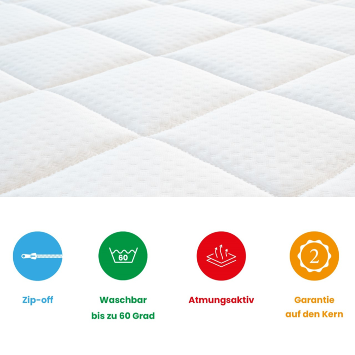 Babymatratze 55x90 Kaltschaum HR40 Doppeltuch