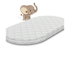 Oval Babymatratze nach Maß Kaltschaum HR55