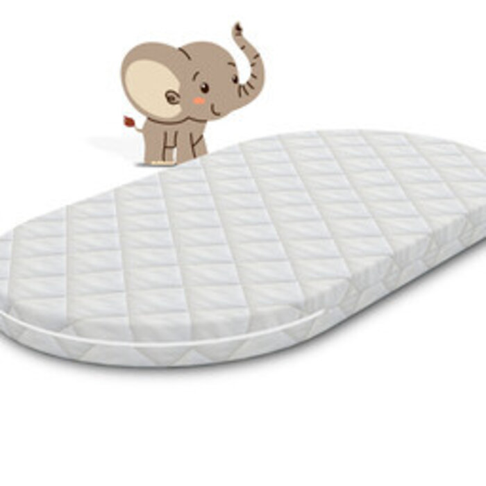Oval Babymatratze nach Maß Kaltschaum HR40
