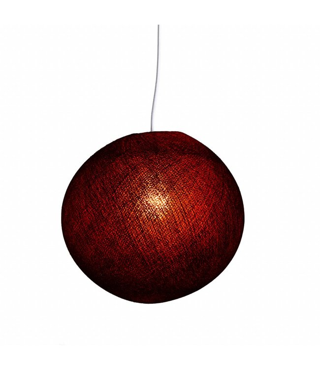 Cotton Ball Lights enkelvoudige hanglamp rood - Dark Red