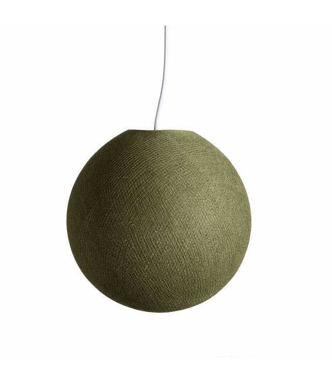 Cotton Ball Lights enkelvoudige hanglamp donker groen - Kaki