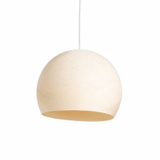 Cotton Ball Lights Hanging Lamp Three Quarter - Shell