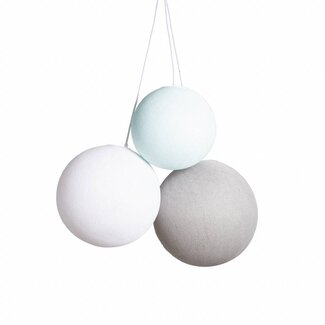 COTTON BALL LIGHTS Triple Hanging Lamp 1 point - Sea Breeze