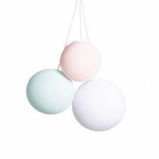 COTTON BALL LIGHTS Triple Hanging Lamp 1 point - Spring