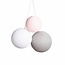 COTTON BALL LIGHTS Drievoudige hanglamp 1 punt - Blushy Greys