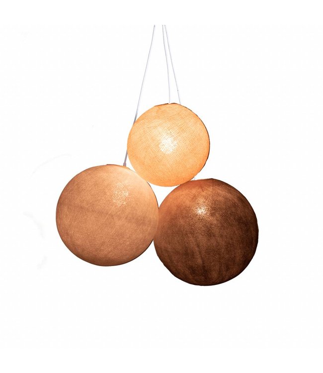 Triple Hanging Lamp 1 point - Blushy Greys