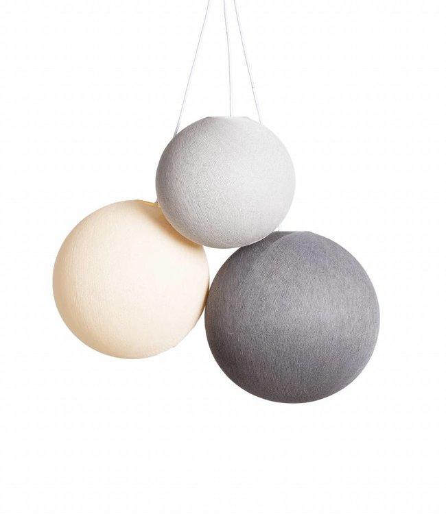 Cotton Ball Lights Triple Hanging Lamp Spring Cotton Ball Lights