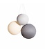 Cotton Ball Lights Triple Hanging Lamp 1 point - Glowy Greys