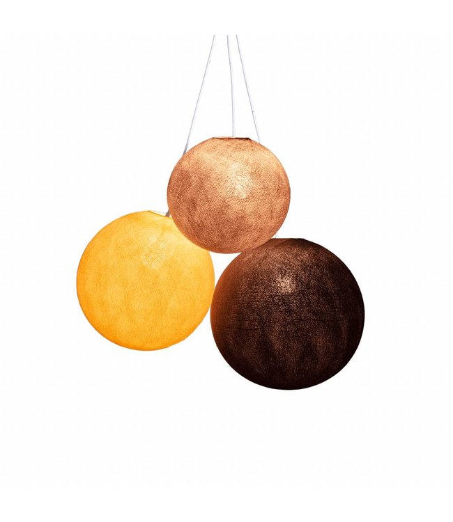 Drievoudige hanglamp 1 punt - Glowy Greys