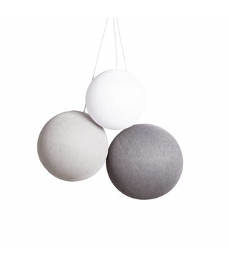 Cotton Ball Lights Triple Hanging Lamp 1 point - Shades of Grey
