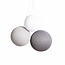 COTTON BALL LIGHTS Drievoudige hanglamp 1 punt - Shades of Grey