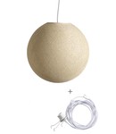 COTTON BALL LIGHTS Schnurlampe - Cream