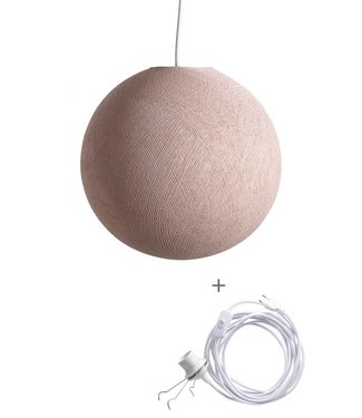 COTTON BALL LIGHTS Cord Lamp - Pale Pink