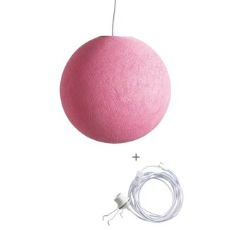 Cotton Ball Lights Cord Lamp - Soft Pink