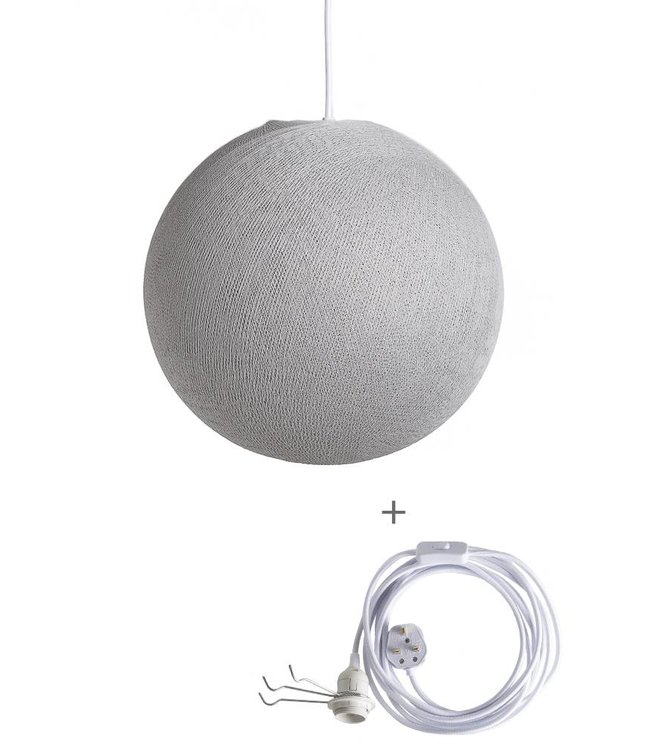 Cotton Ball Lights wandering hanglamp grijs - Stone