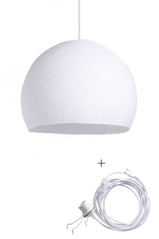 Snoerlamp Driekwart - White