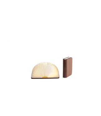 LEDR Buchlampe Walnussbraun
