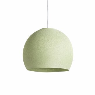 Cotton Ball Lights Hanging Lamp Three Quarter - Powder Green