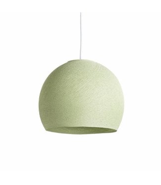 Cotton Ball Lights Hanging Lamp Three Quarter - Powder Green