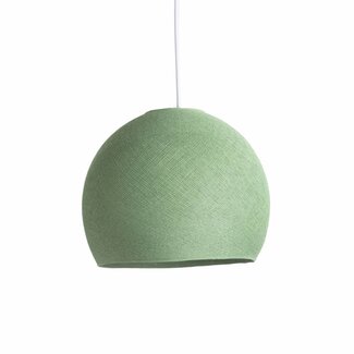 COTTON BALL LIGHTS Hanging Lamp Three Quarter - Sage Green