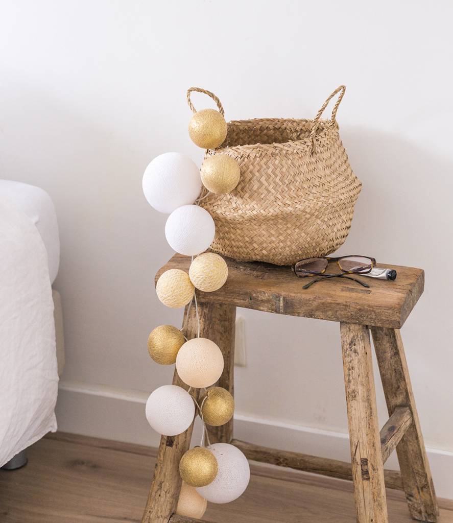 Premium Lichterkette - Touch of Gold - Cotton Ball Lights