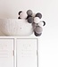 Cotton Ball Lights Premium lichtslinger grijs - Strong Grey
