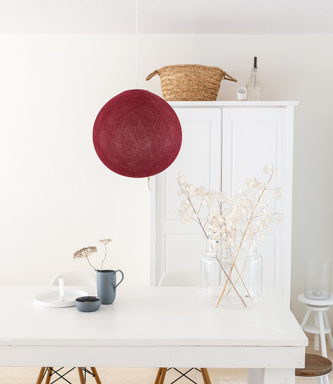 Cotton Ball Lights enkelvoudige hanglamp rood - Dark Red