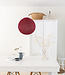 Cotton Ball Lights enkelvoudige hanglamp rood - Dark Red