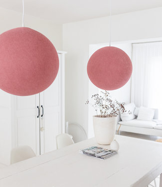 COTTON BALL LIGHTS Hanging Lamp - Dirty Rose