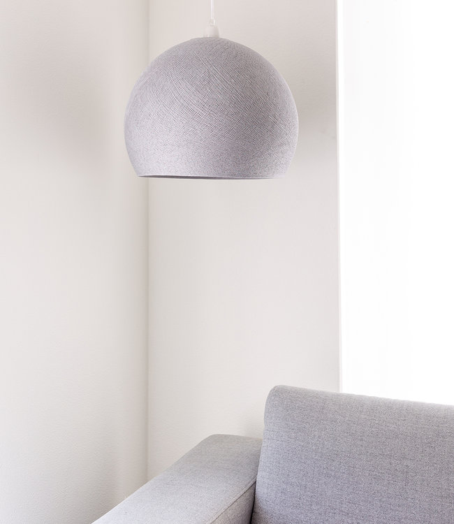 Cotton Ball Lights driekwart hanglamp grijs - Stone