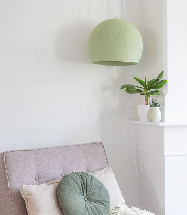 Cotton Ball Lights driekwart hanglamp groen - Powder Green