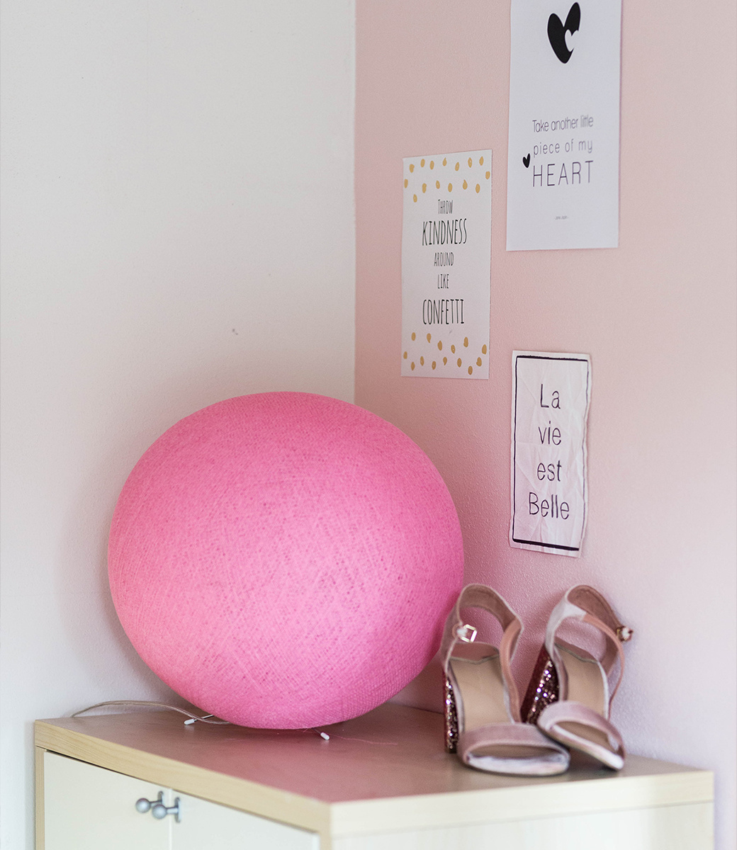 Cotton Ball Lights staande lamp roze - Soft Pink