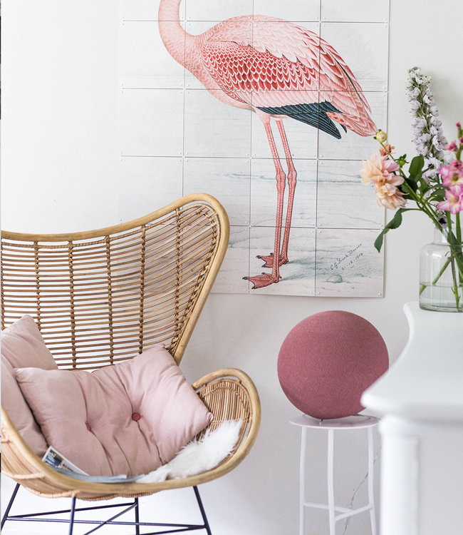 Cotton Ball Lights staande lamp roze - Dirty Rose