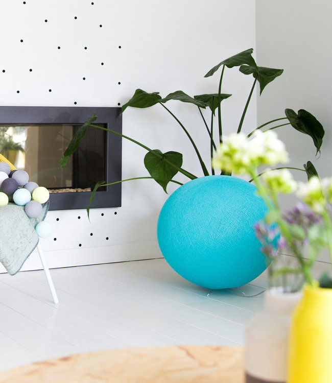 Cotton Ball Lights staande lamp blauw - Aqua