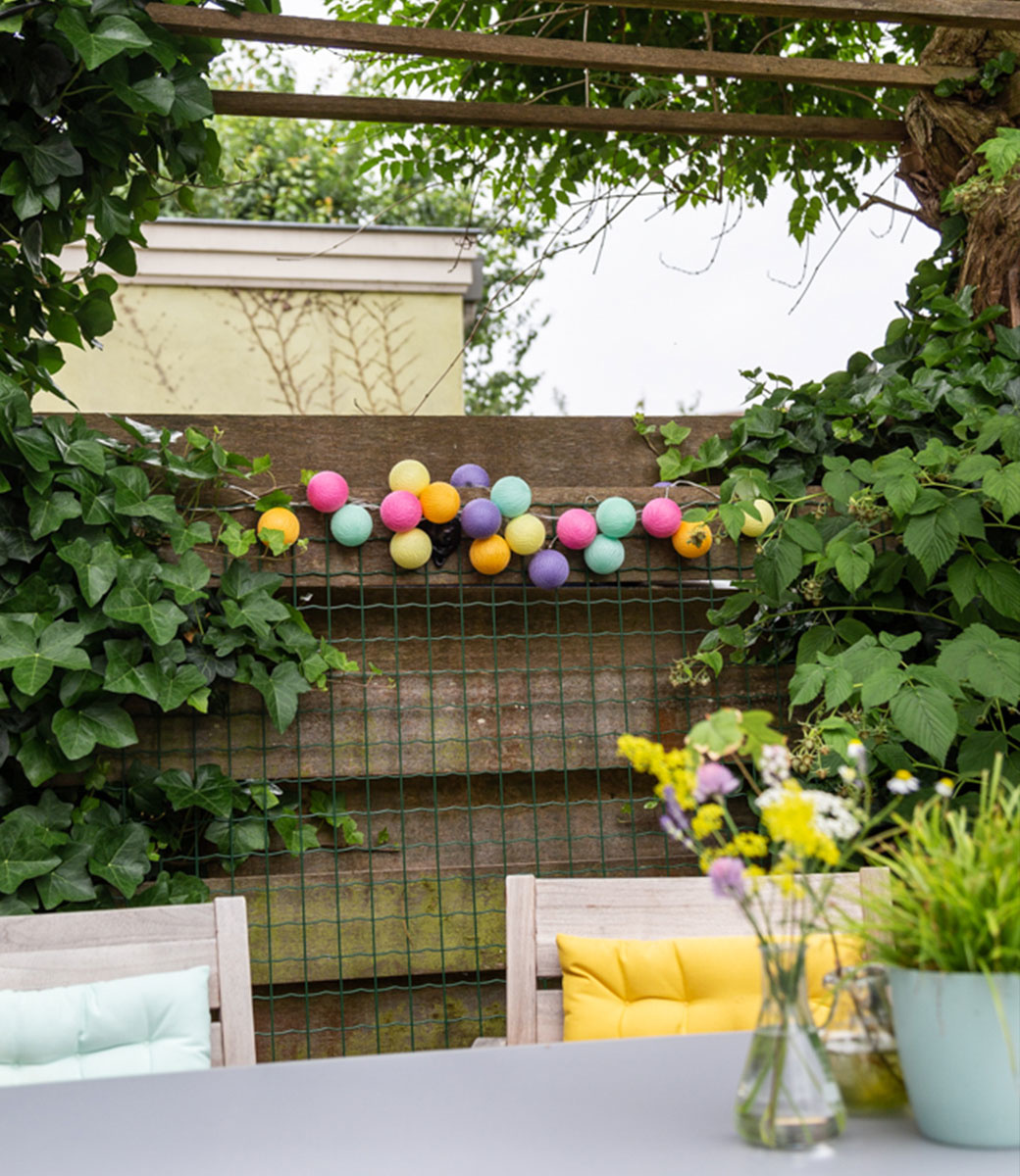 Außerhalb Lichterkette - Arco Iris - Cotton Ball Lights