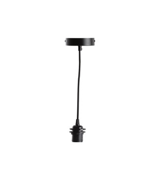 Cotton Ball Lights Single Hanging Support Deluxe - Black