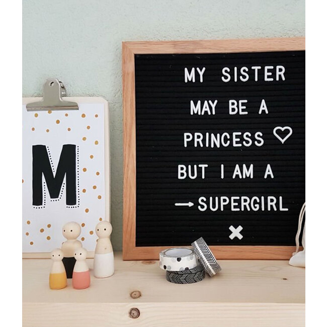 Inspiration | Kids Room | Black Letter Board 30 x 30 2